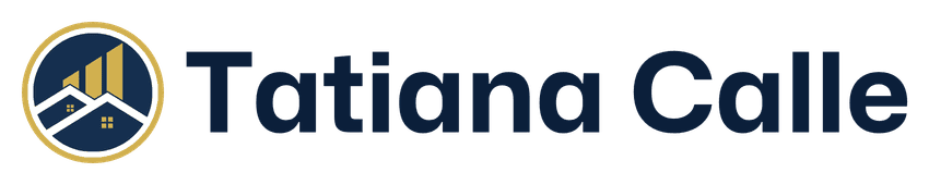 Logotipo oficial de Tatiana Calle, Realtor (SL3507532) y MLO (NMLS 2598318) sobre fondo claro.